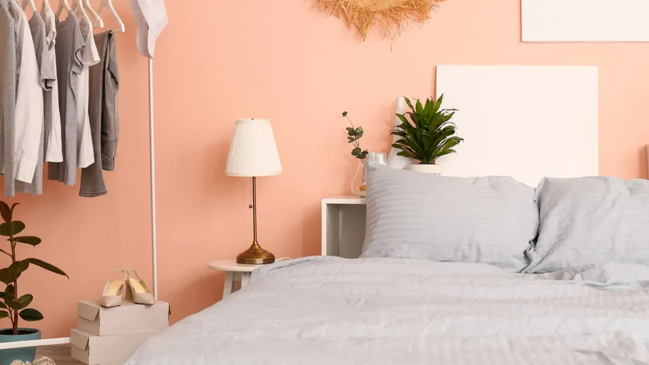 interior of modern comfortable bedroom