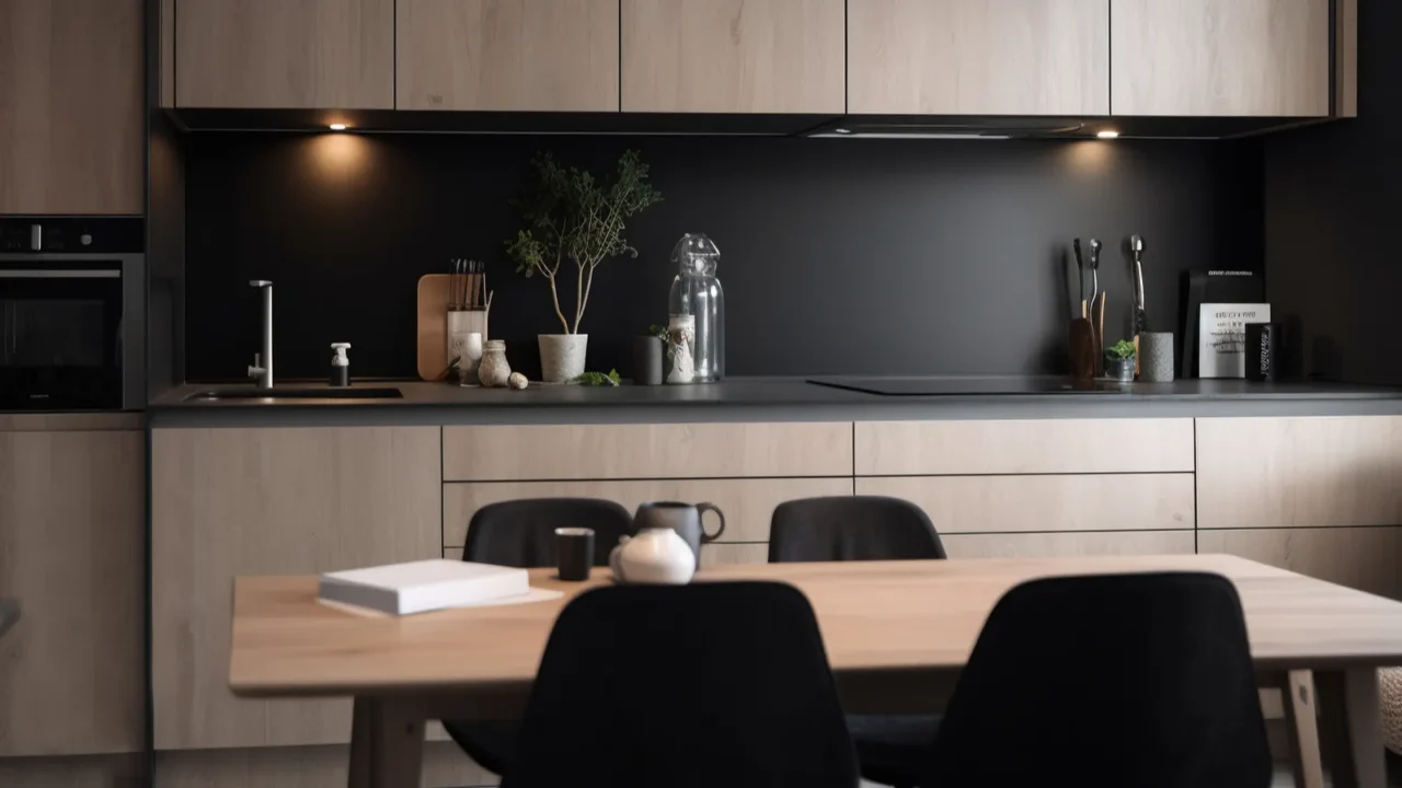simple minimalist modern kitchen cozy comfortable and elegant for house