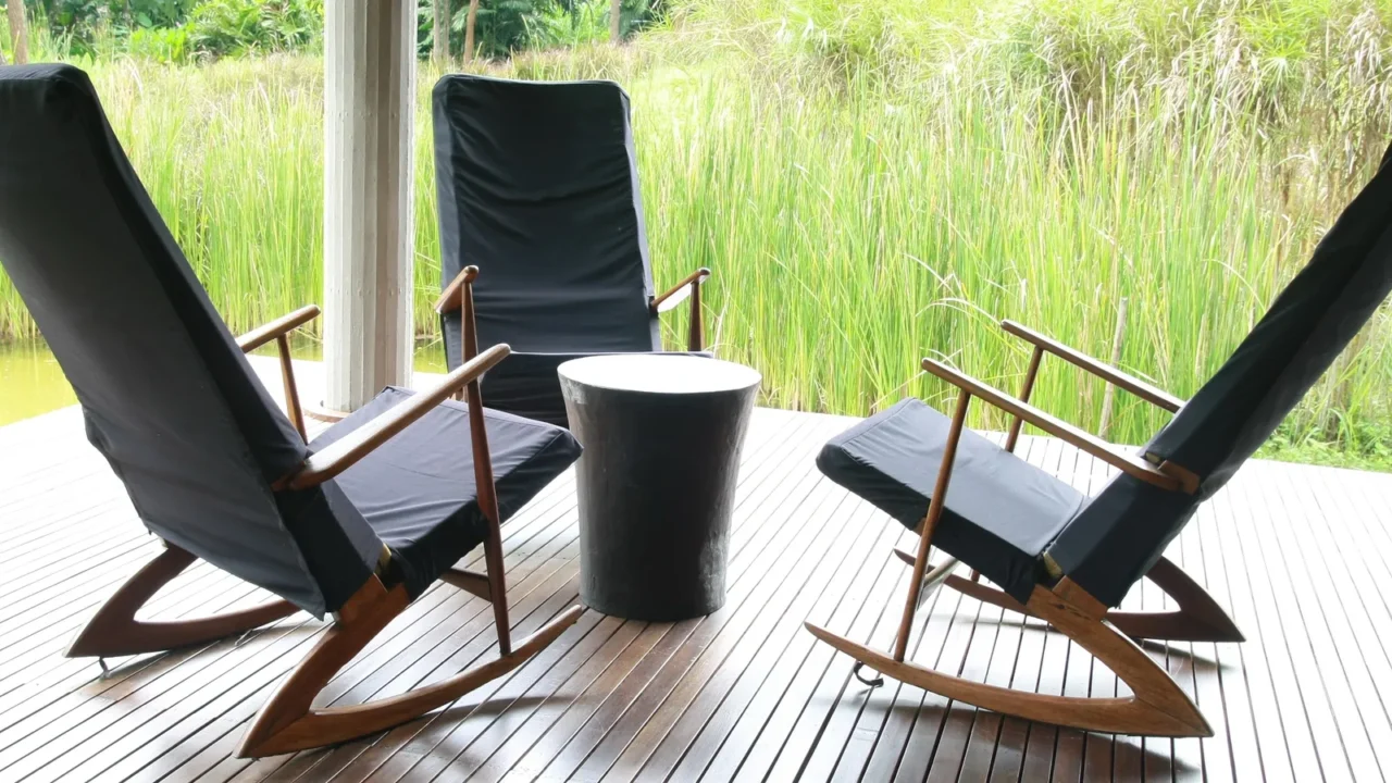 three rocking chair