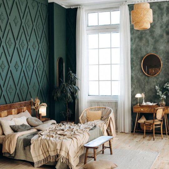 Dress Your Space in Deep Green Like Benson Boone