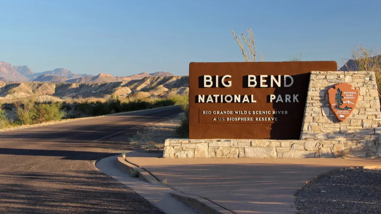 big bend entrance sign