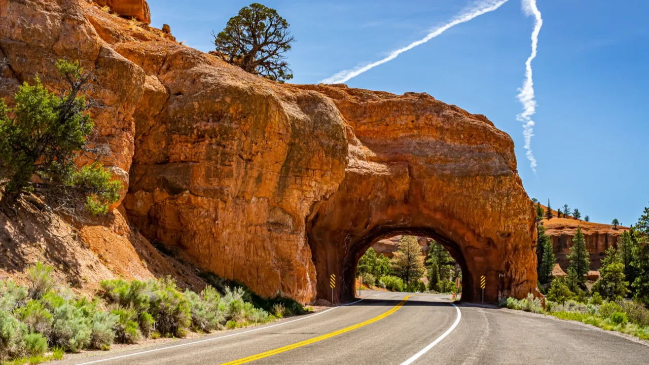 desert and slot canyon views along utahs famous scenic state