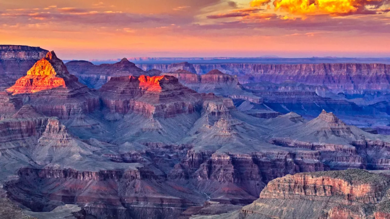 sunrise at mather point grand canyon national park arizona photo