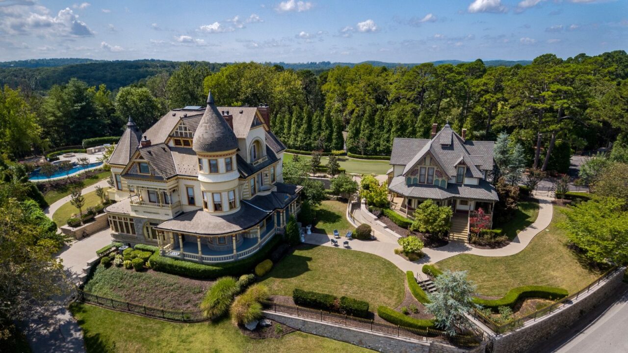Eureka Springs Arkansas Victorian homes.