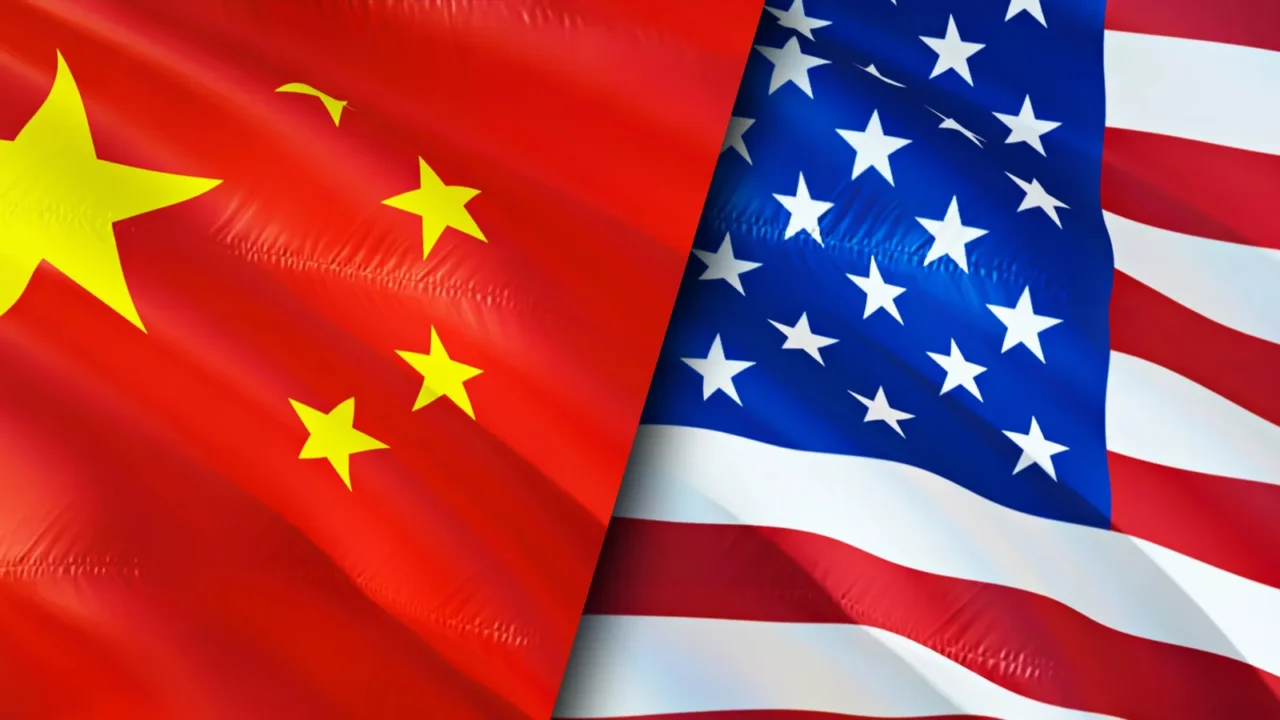 china and usa flags 3d waving flag design china usa