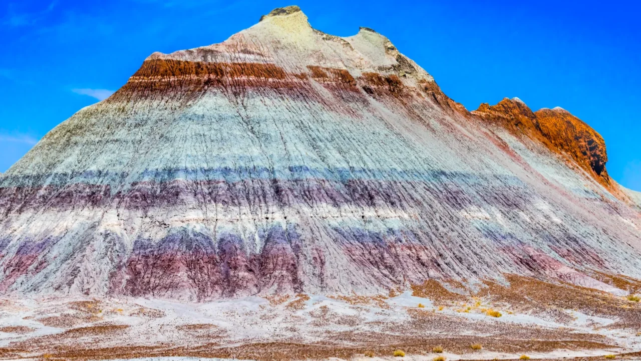 colorful the tepees hills badland formation painted desert petrified forest