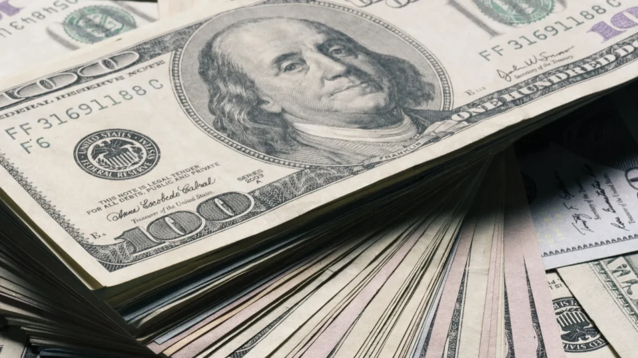 dollar banknotes background