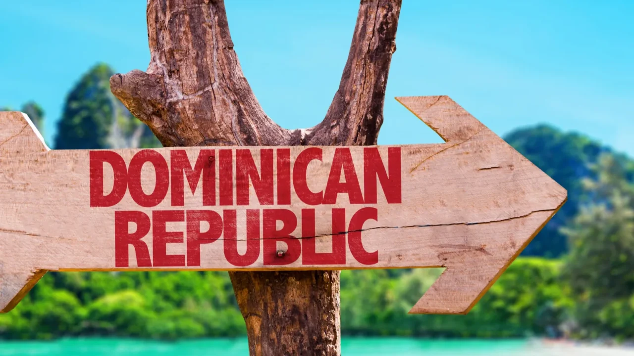dominican republic wooden sign