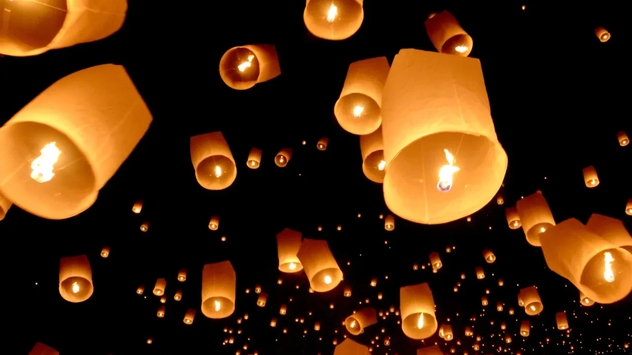 floating lantern