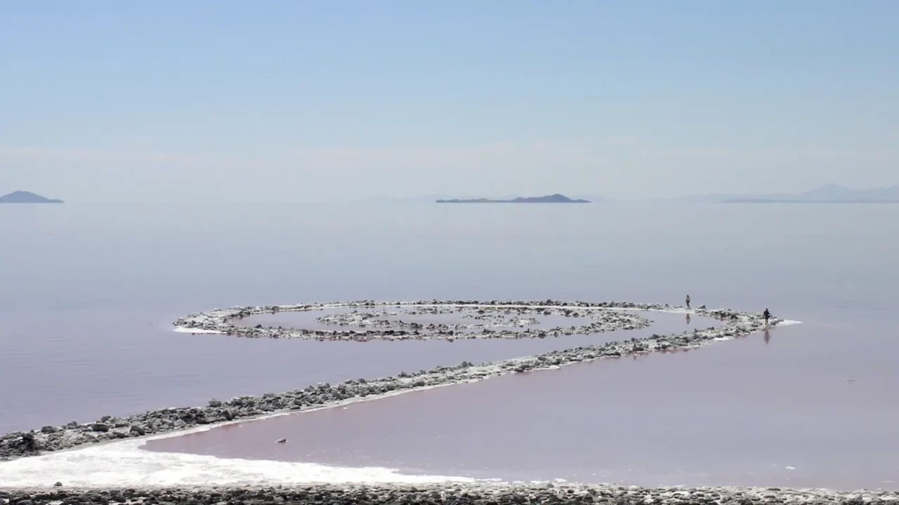 spiral jetty in salt lake utah