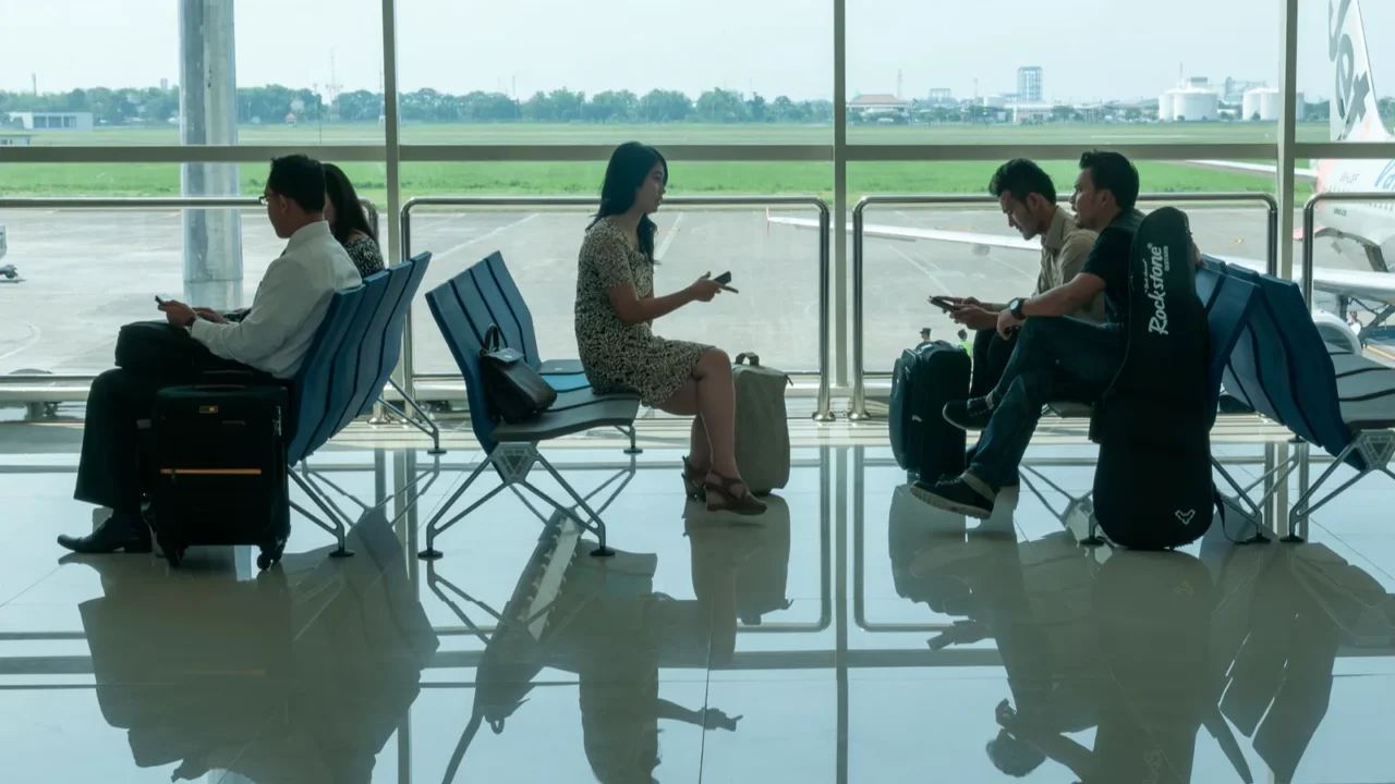 surabaya indonesia  april 28th 2014  departure waiting room