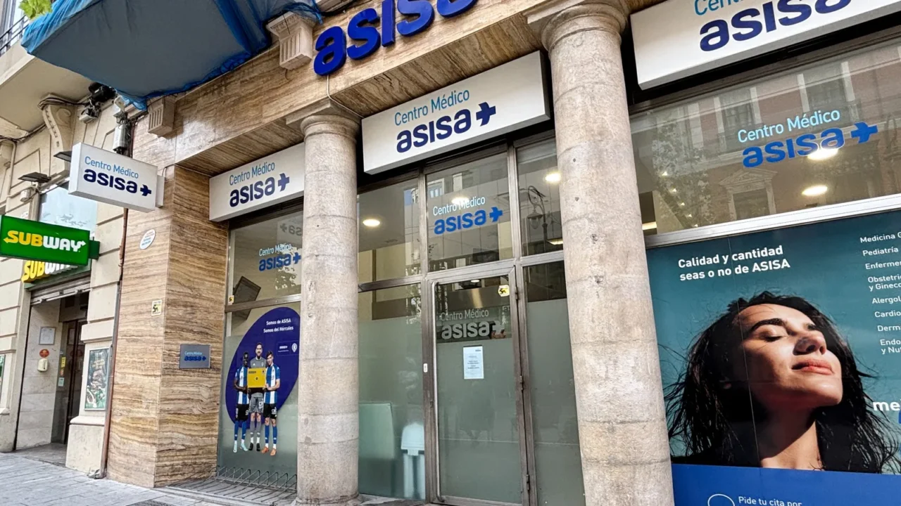 alicante spain  june 24 2025 exterior of asisa medical
