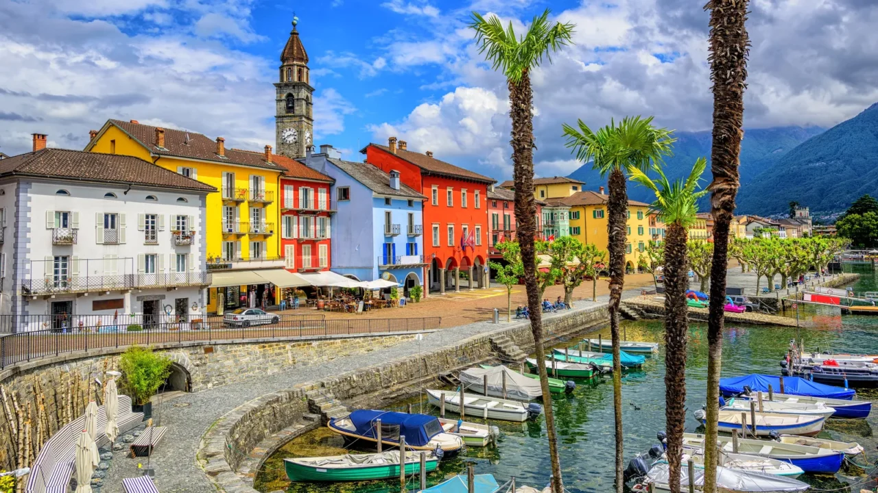 Ascona Old Town, Switzerland.