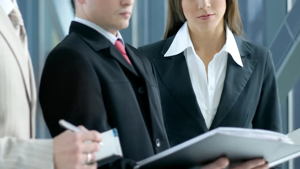 business team working