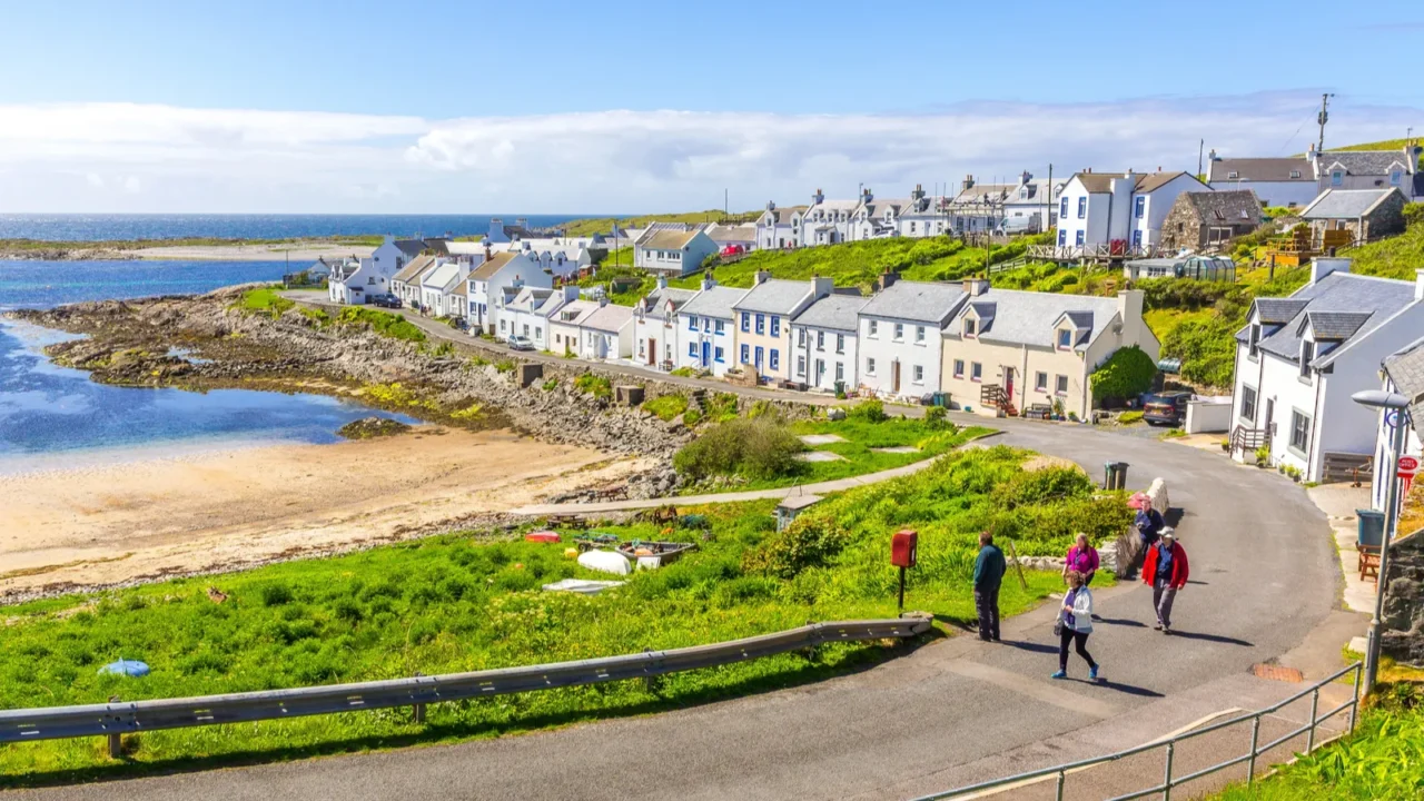 city view of portnahaven isle of islay scotland