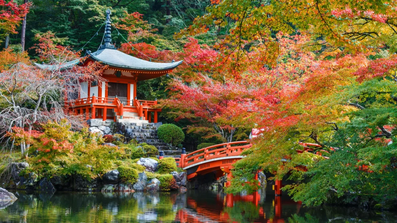 Early Autumn at Daigoji Temple in Kyoto.