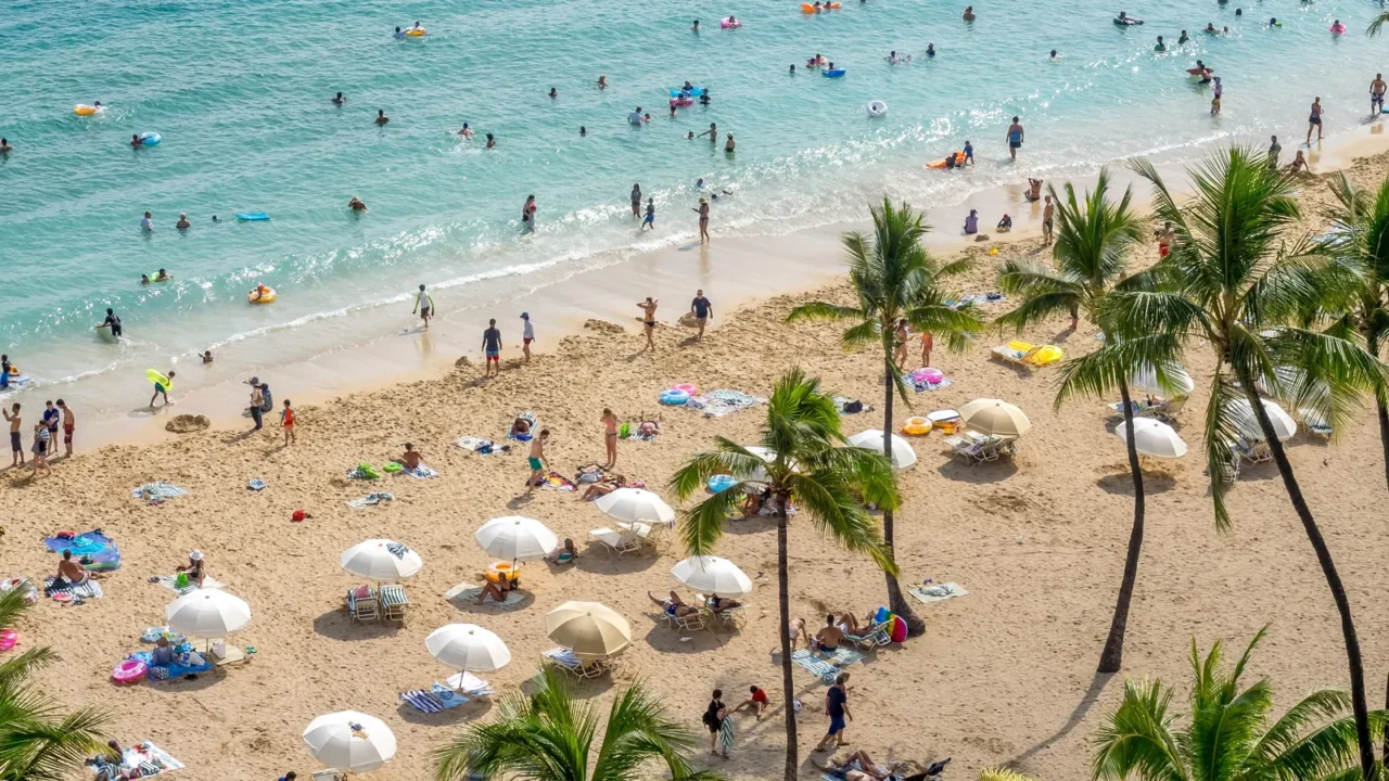 famous waikiki beach