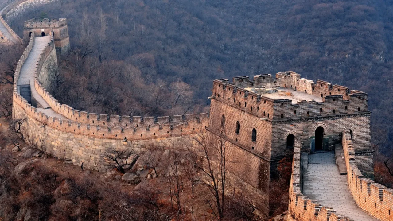 great wall sunset
