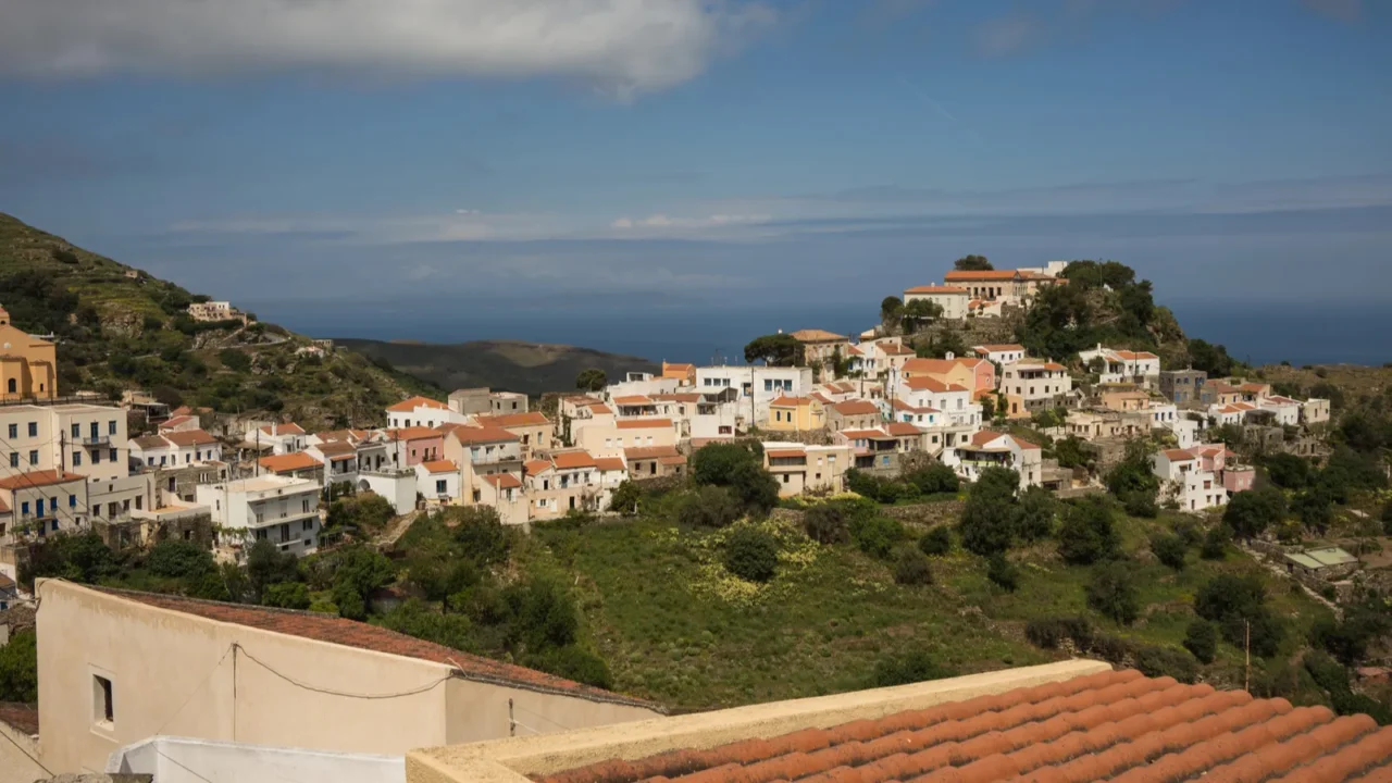 kea cityscape in cyclades