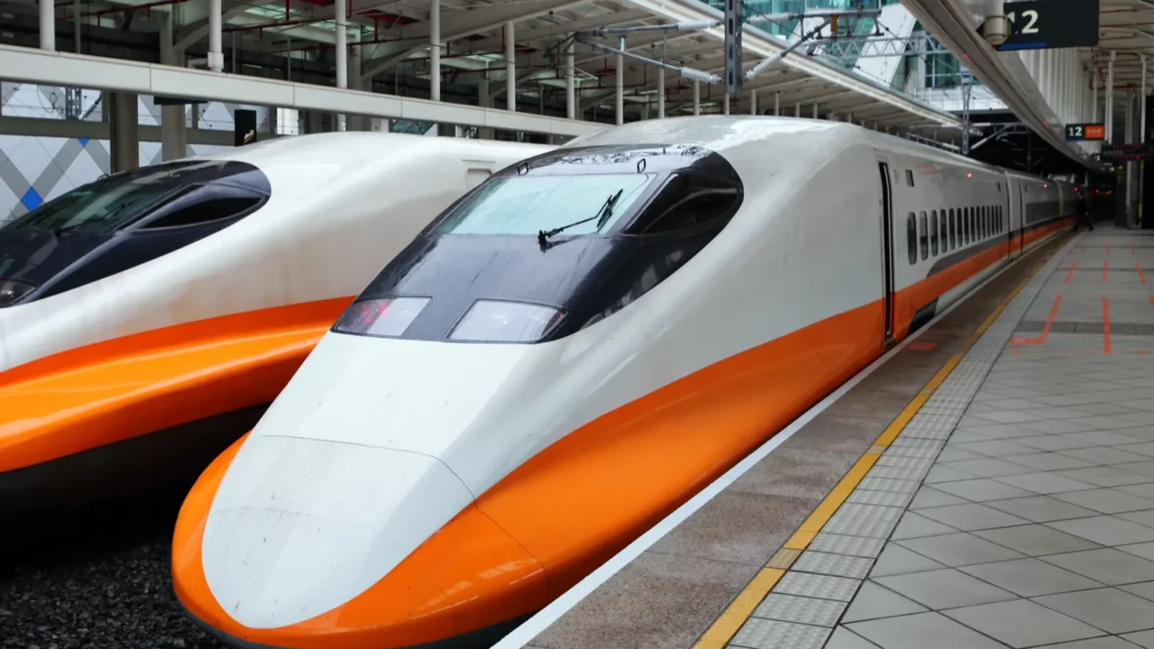 modern high speed train
