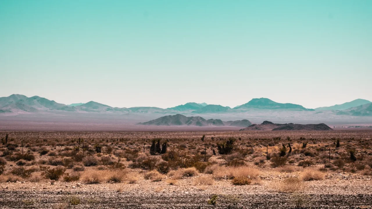 mojave desert near route 66 in california