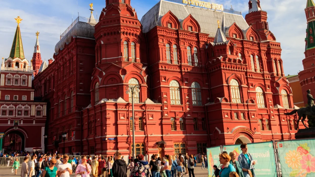 moscow russia august 15 2019 state historical museum of