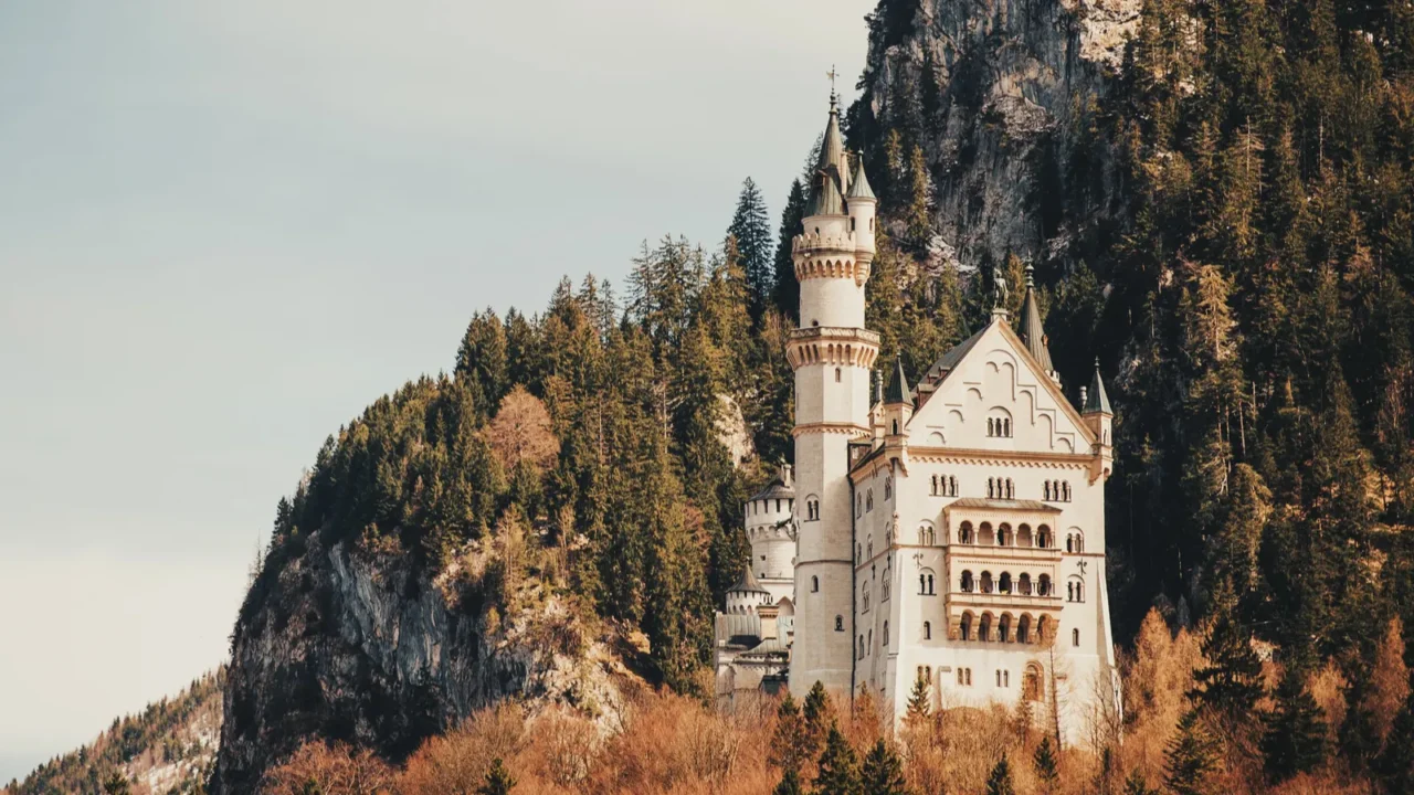 neuschwanstein castle landmark in the bavarian alps germany one of