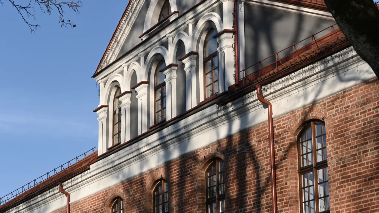 old building in the city raudondvaris lithuania