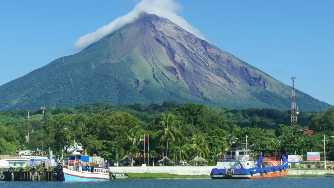 ometepe island nicaragua view of voclano concepcion