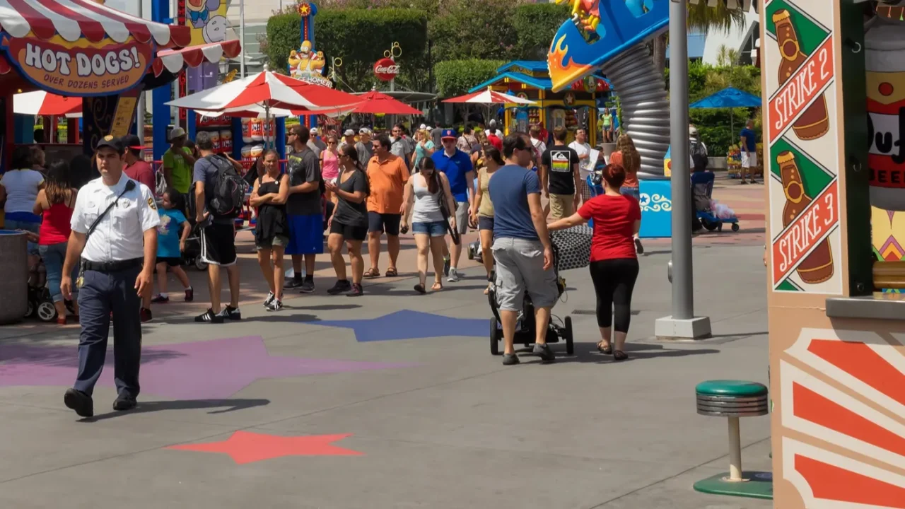 simpsons themed area at the universal studios florida