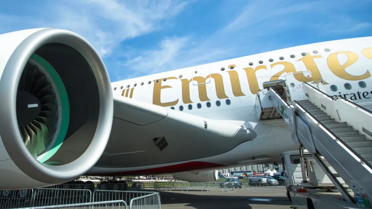 the aircraft emirates airbus a380