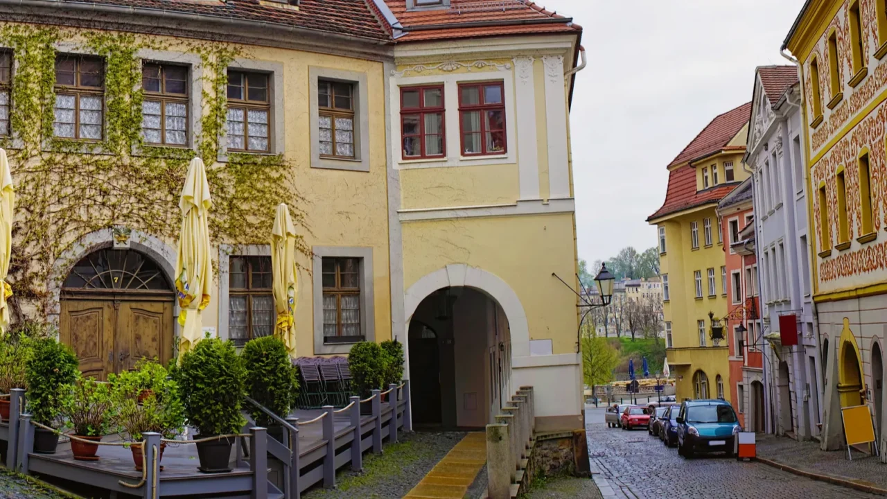the beautiful house in old city of goerlitz germany