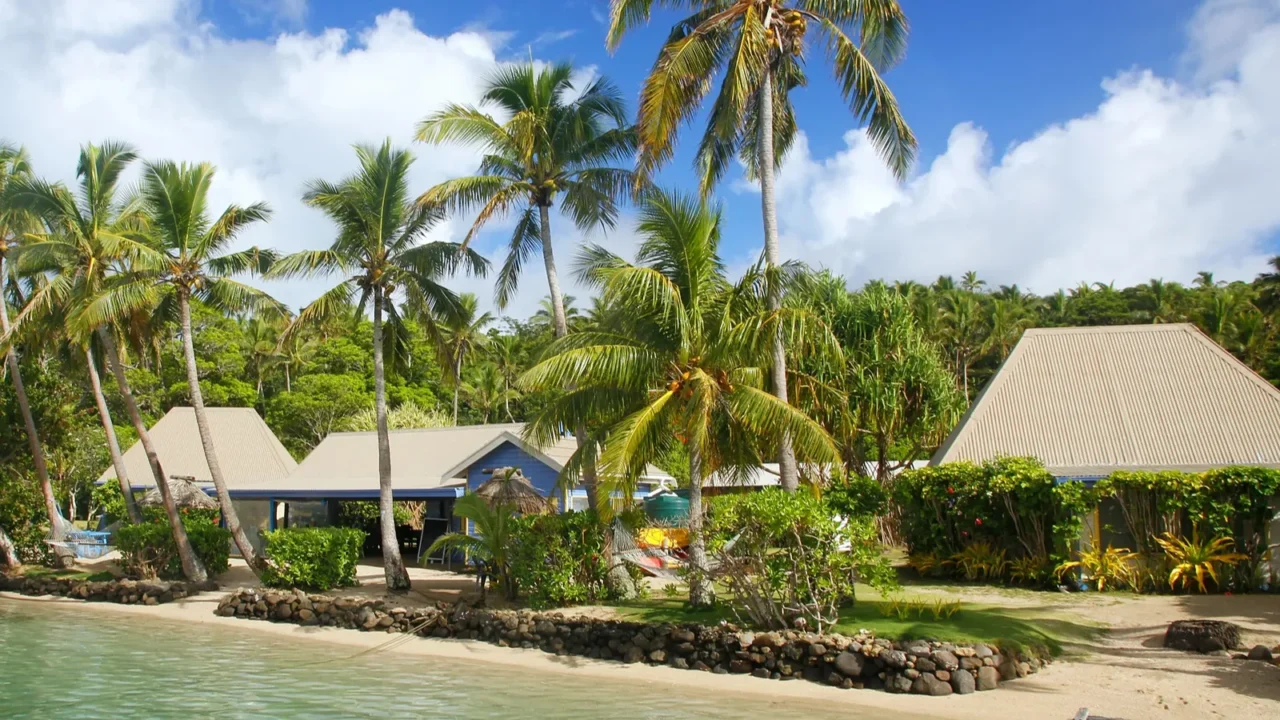 tropical resort at nananuira island fiji