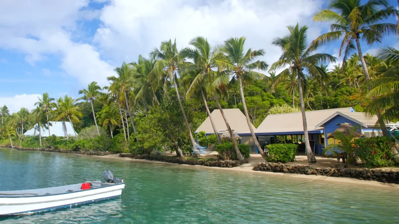 tropical resort at nananuira island fiji