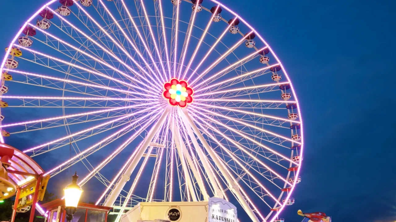 vienna austria  june 23 2019 tourists visiting vienna prater