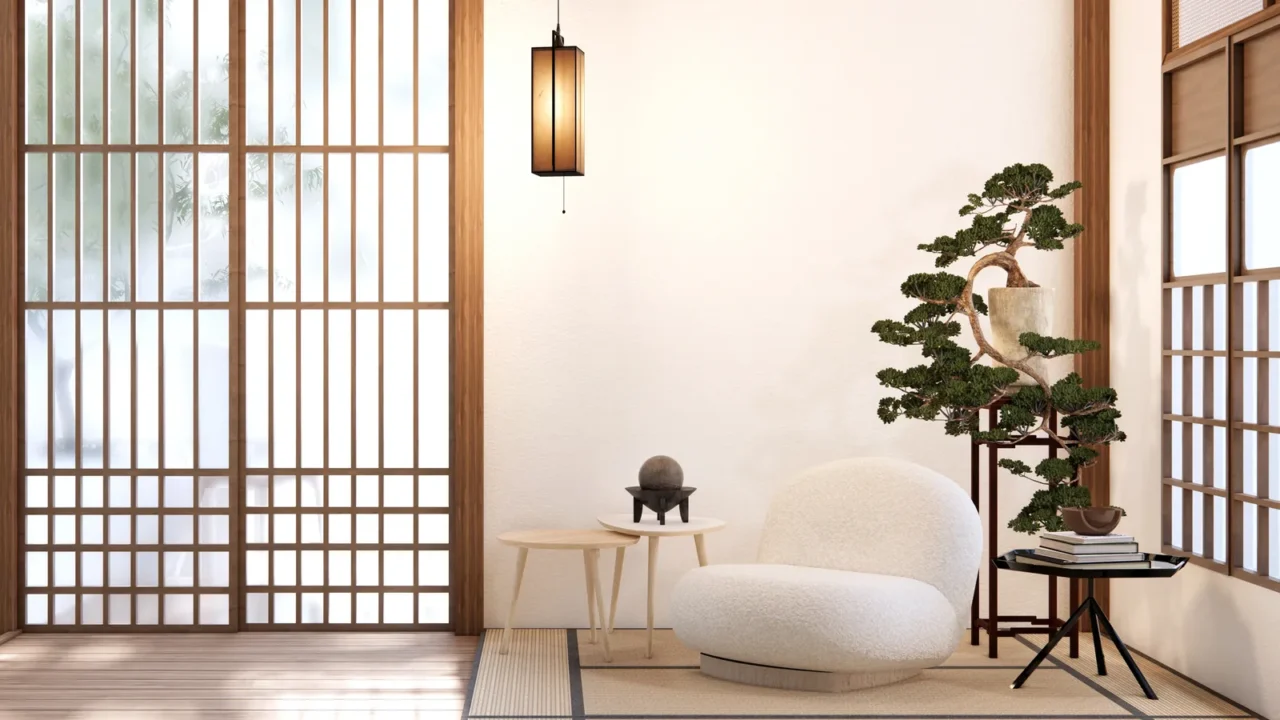 white sofa japanese on room japan tropical desing and tatami