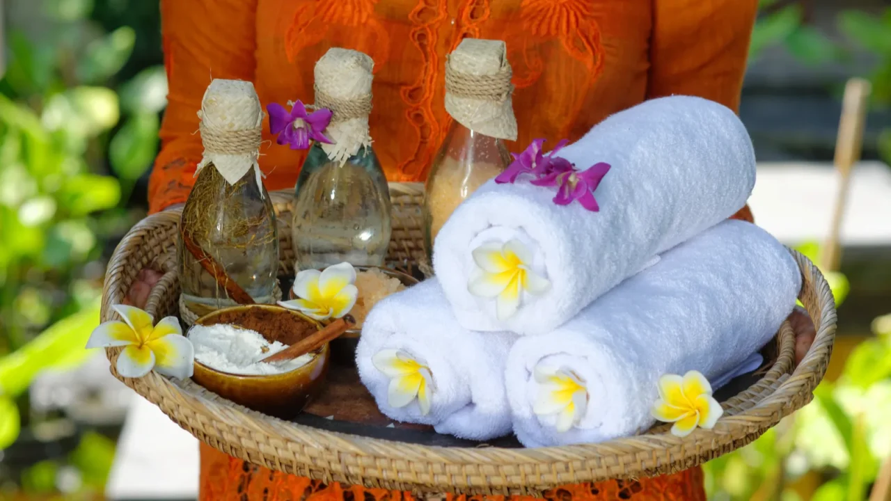 woman at the spa concept