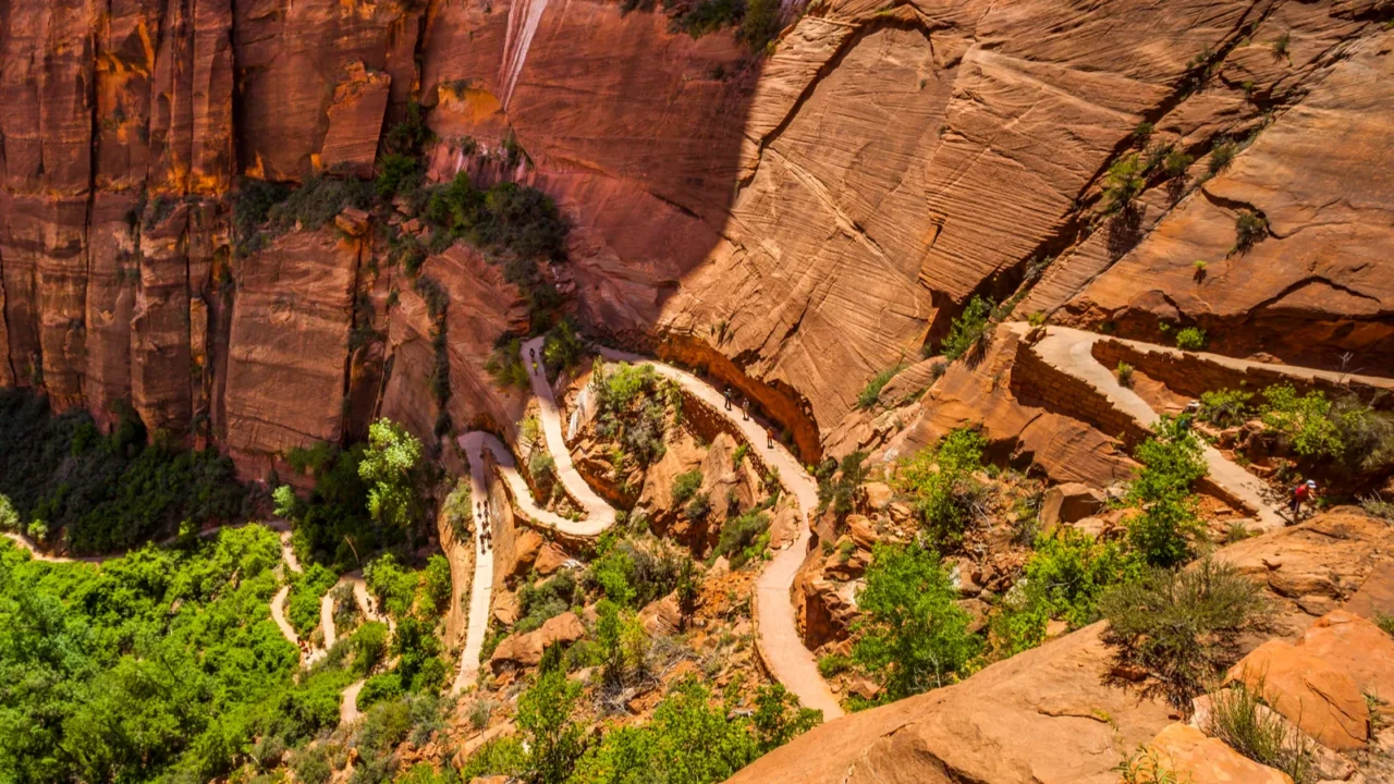 beautiful aerial views from zion national park