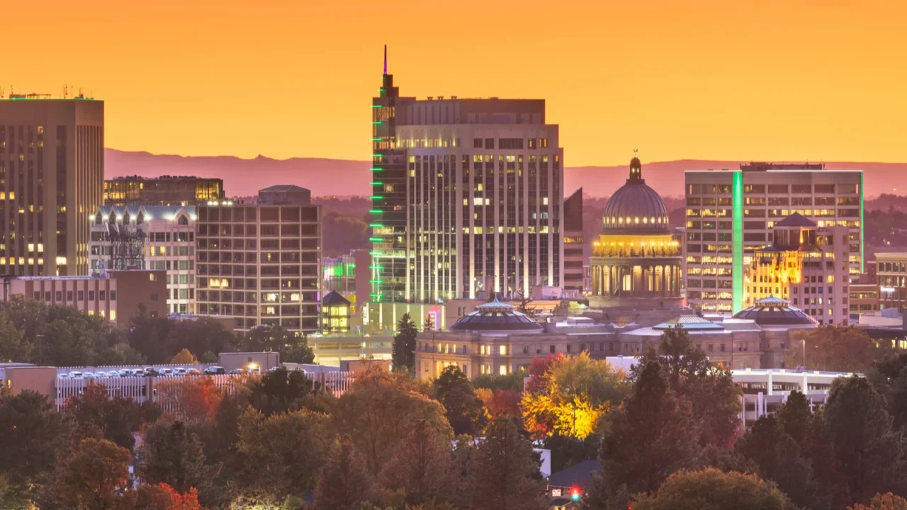 boise idaho usa downtown cityscape