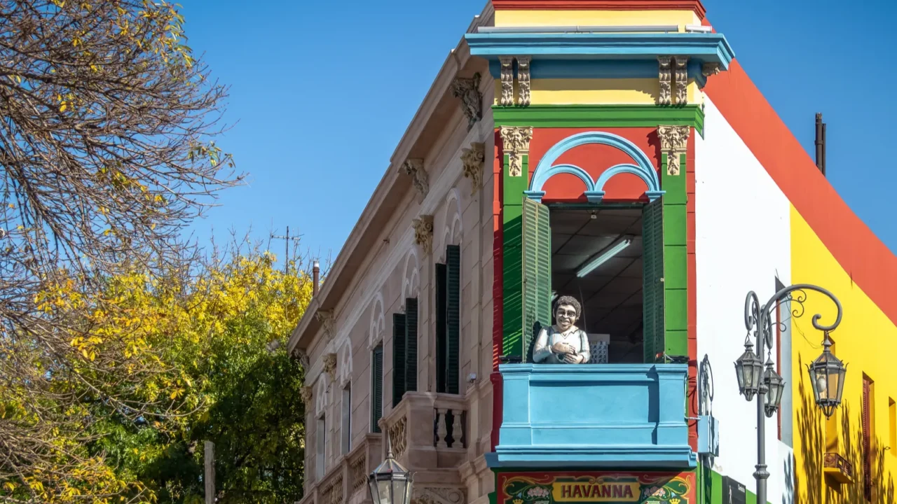 buenos aires argentina  may 12 2018 colorful caminito in