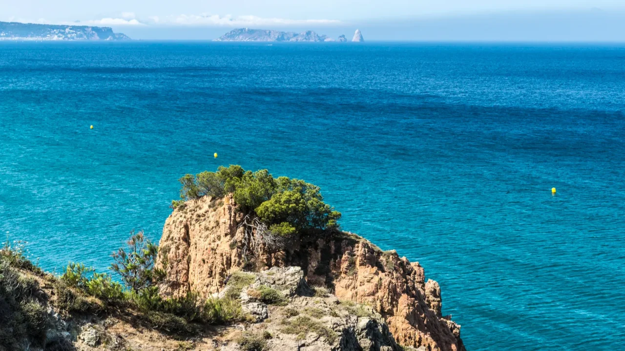 cliff on the costa brava catalonia spain