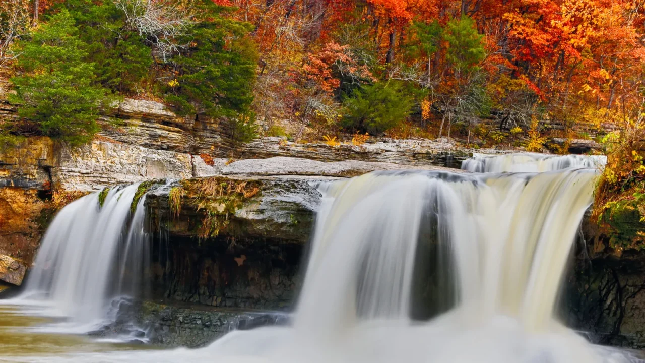 colorful cataract falls