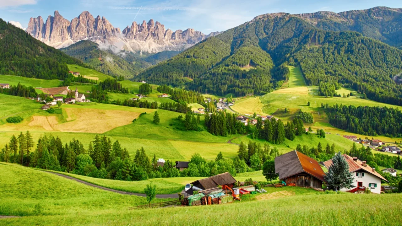 dolomites alps mountain val di funes