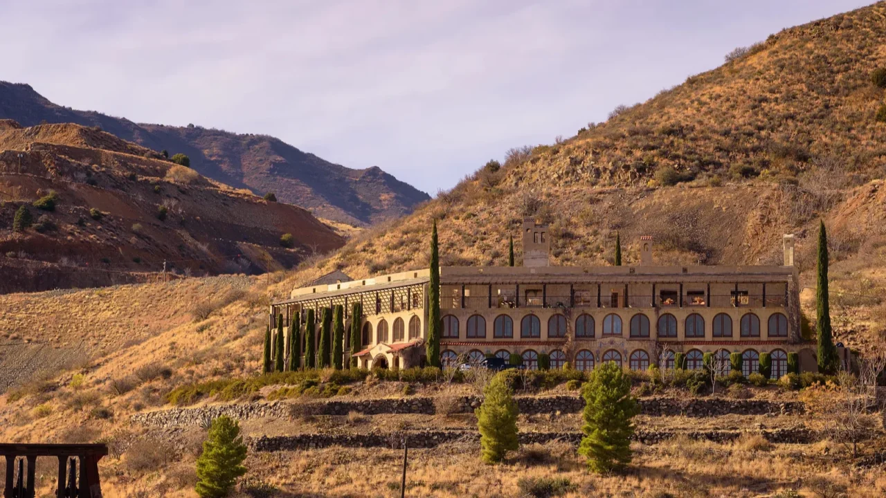 douglas mansion located in jerome state historic park in arizona