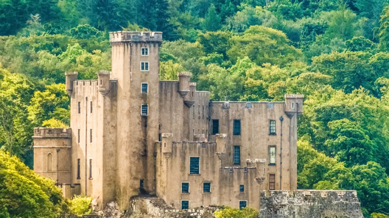 dunvegan castle on the isle of skye highlands of of
