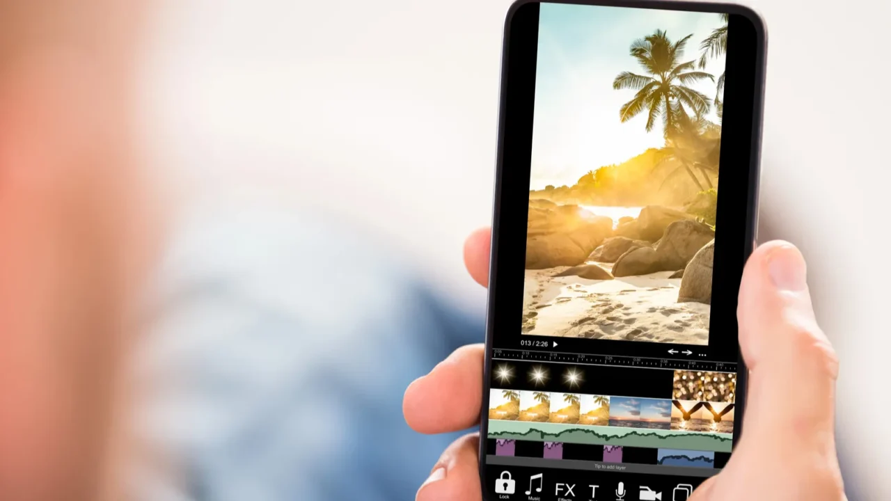 editing videos on mobile phone using video editor app