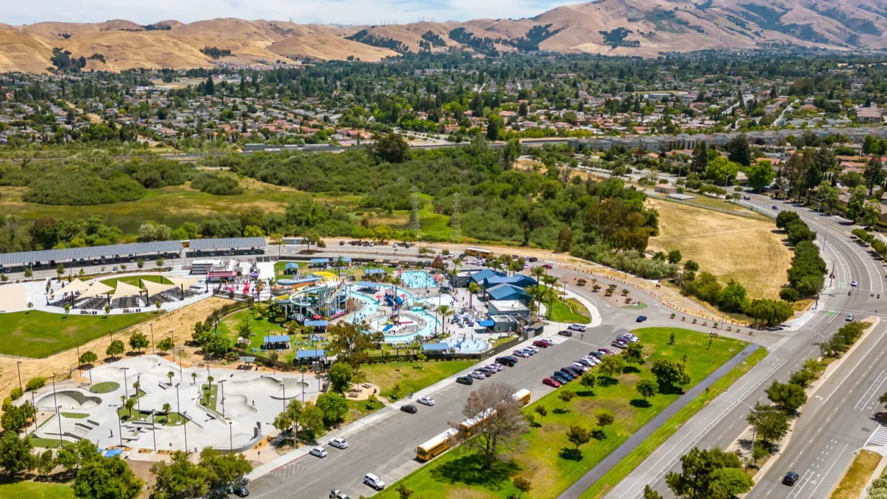 fremont california usa july 30 2023 aerial images of aqua