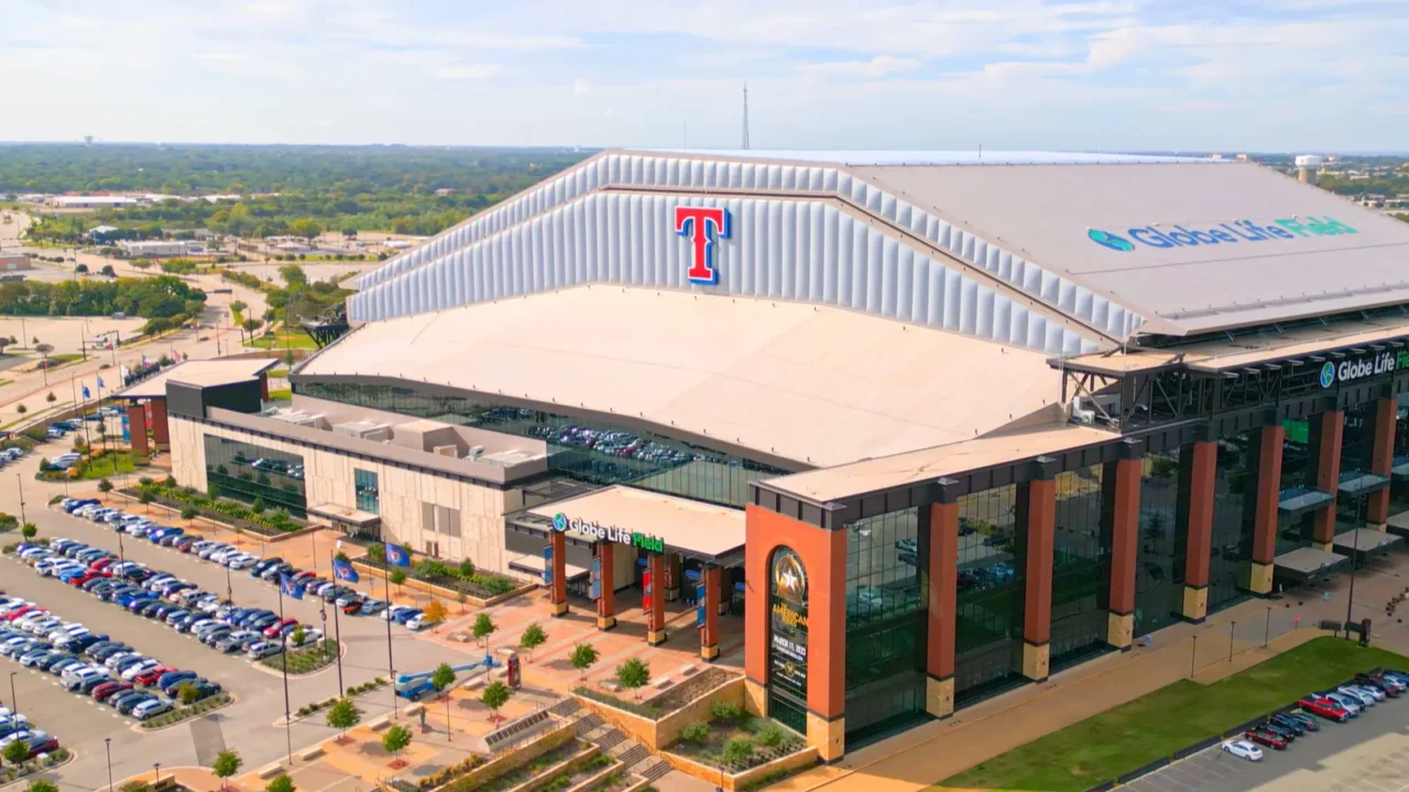 globe life field in arlington  home of the texas