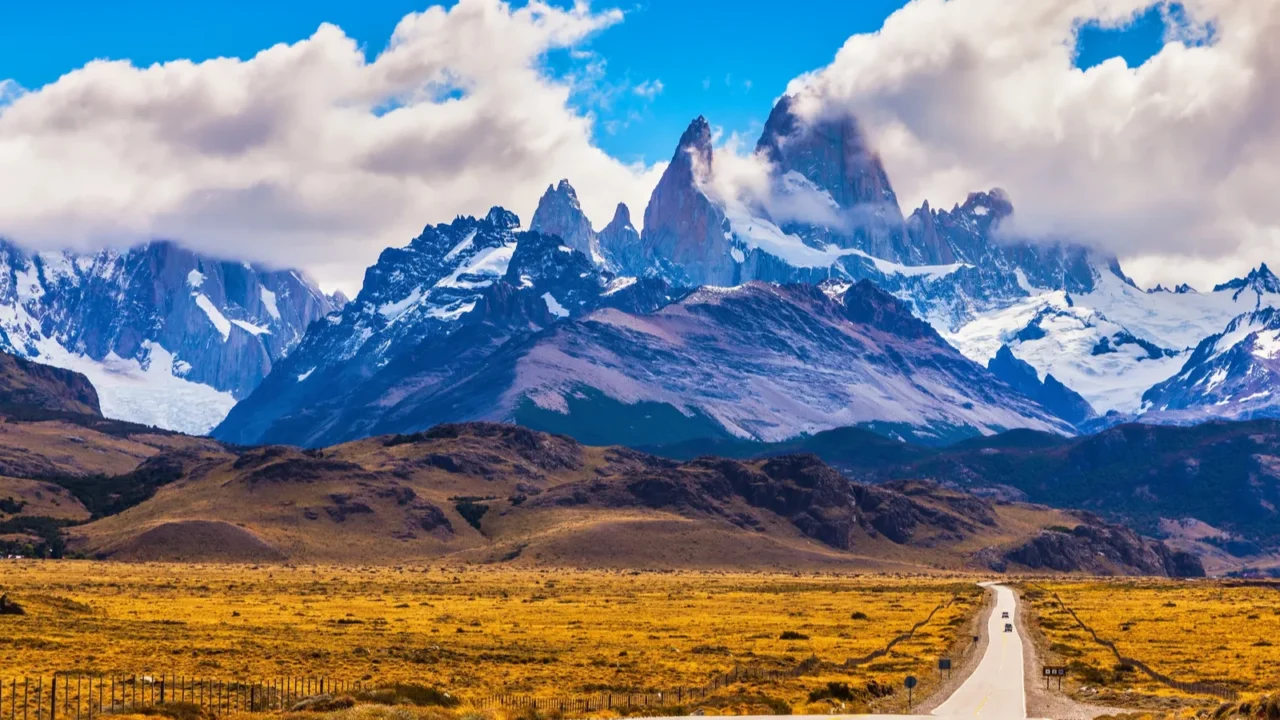 highway crosses the patagonia