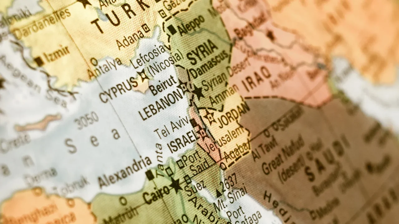 map of israel turkeyjordan lebanon